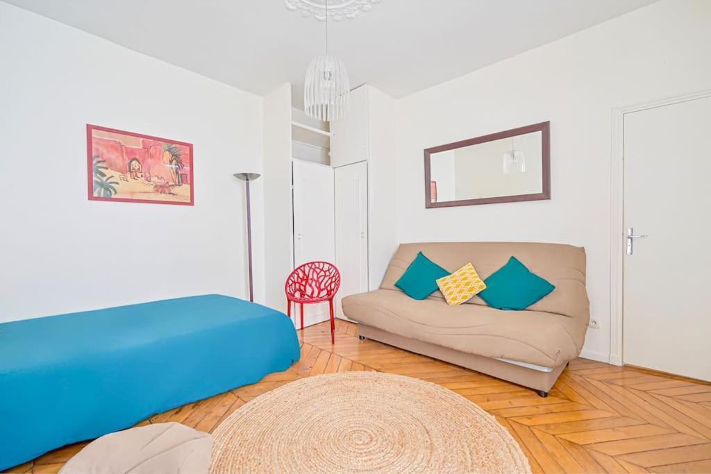 Radiant Flat - Spacious Studio Apartment - Marais Paris Luaran gambar